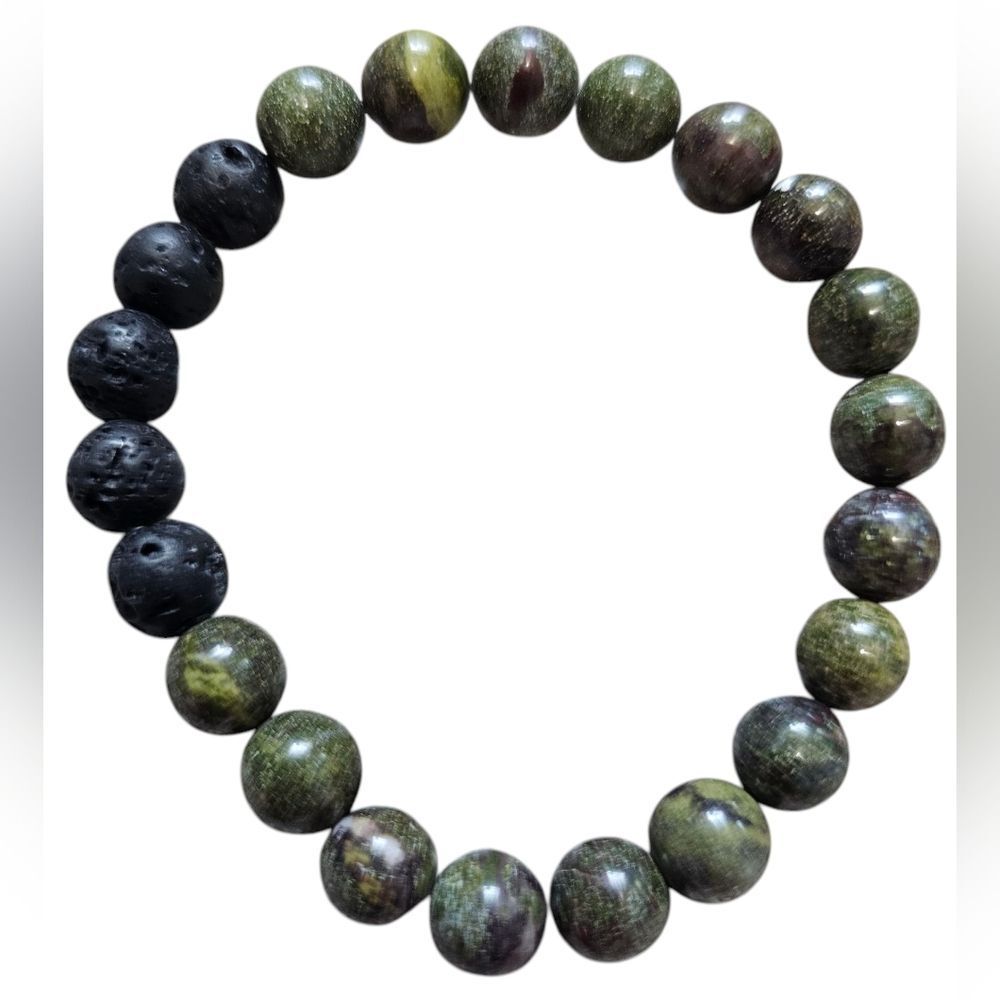 Reiki Bivei Natural Gem Healing Crystals 8mm Stretch Braclets, lot of 5. NEW! - Picture 4 of 6